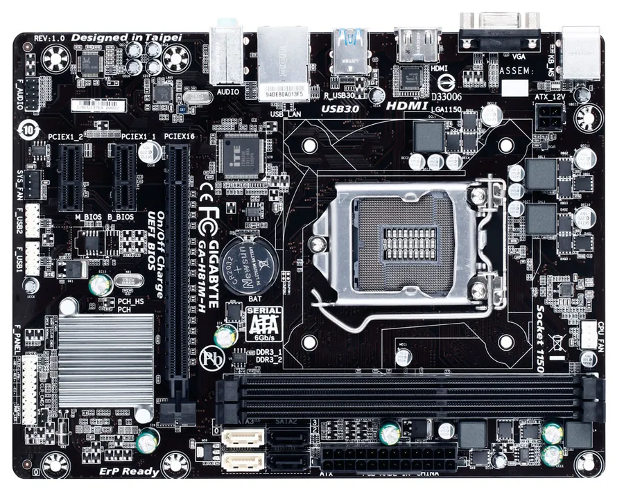 Gigabyte Motherboard H81M H DDR3 For INTEL 4TH GEN Import view 2